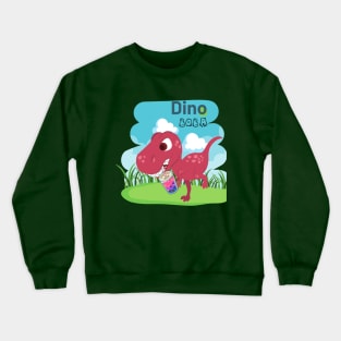 SWEET DINO BOBA DRINK - DINOSAUR Crewneck Sweatshirt